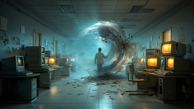 Imagen de un hospital abandonado