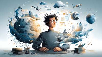 Imagen de un programador delante de su ordenador