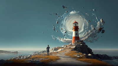 Un desarrollador mirando fijamente la pantalla con los resultados de Lighthouse