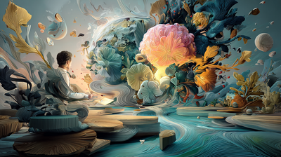 Escritorio minimalista con una taza de café y un cuaderno, sin distracciones